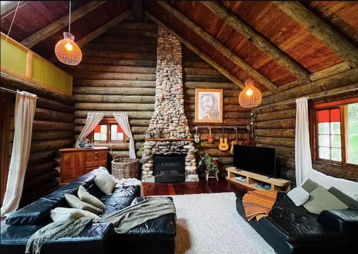 Coromandel Secluded Log Cabin Retreat Hikuai 외부 사진